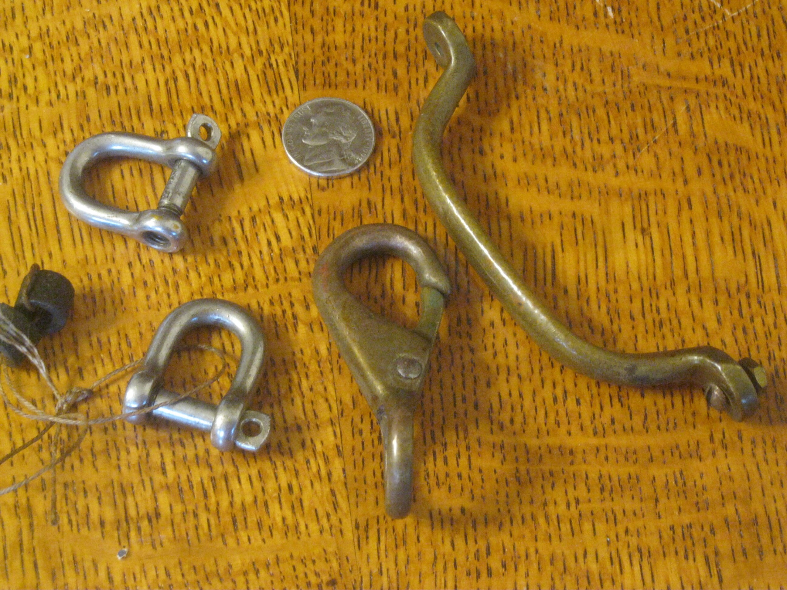 Sailboat hardware Boat shackles Brass Handle Marine Etsy