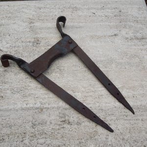 ON SALE!! Antique Hand Forged Iron Boot Scrape, Large Wrought Iron Boot Scrape, Free Shipping!!