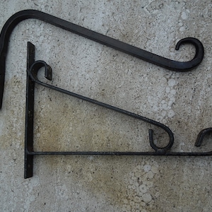 Two Wrought Iron Plant Hooks, Strong Hanging Plant Hooks, FREE SHIPPING!!