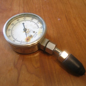 Steampunk Compression Tester Gauge, Sears Gauge, FREE SHIPPING!!