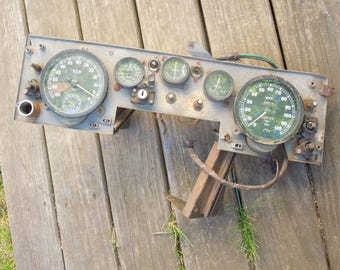 Rare British Dashboard Smith Gauges Vintage Auto Part, Car Dial Gauges