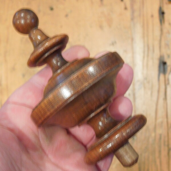 Antique Wooden Finial, Architectural Wooden Finial, French Style Finial, FREE SHIPPING!!