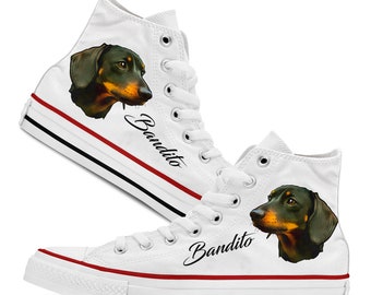 Sneaker Shoes - Dachshund Dachshund Teckel Dogs - Dog Mom - white for women and men