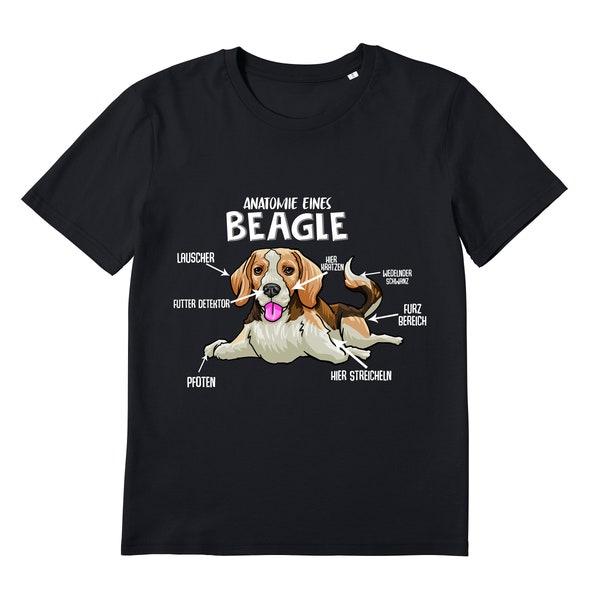 T-Shirt für Männer - Herren - Beagle Hundemotiv Hund Hundebesitzer