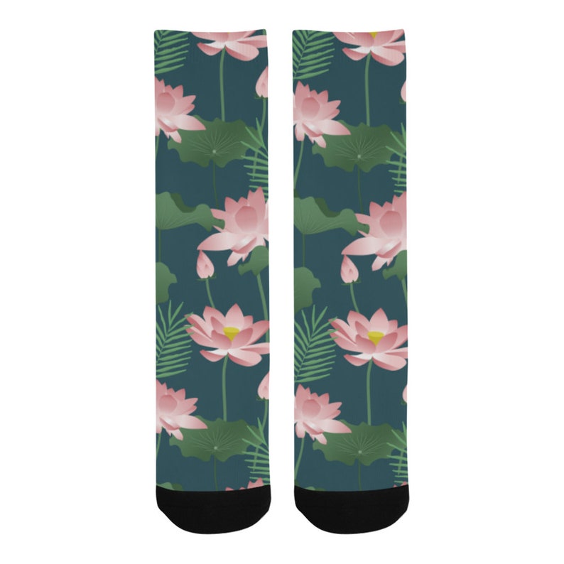 Socks with lotus flower Buddha Asia