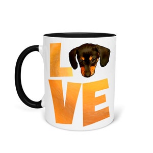 Dachshund Teckel Cup Dog - Dog owner - Dog breed - Saying - Gift - Coffee cup Coffee cup - Double-sided pressure