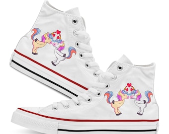 Sneaker Shoes - Unicorn Unicorn Rainbow - white for women and men