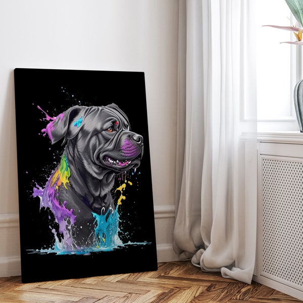 Cane Corso Hund - Leinwand - Wandbild Wand Kunst Home Decor Druck Bild Haustier Liebhaber