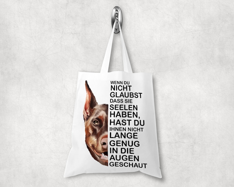 shopper gift shoulder bag Carrying bag bag shoulder bag with Dobermann dog