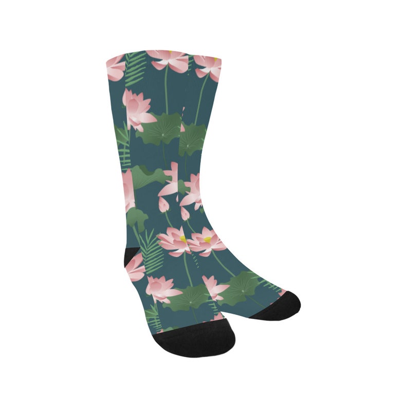 Socks with lotus flower Buddha Asia