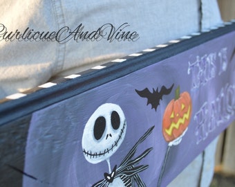 The Nightmare Before Christmas - Pallet Wood - Jack Skellington - Wood - Sign - Upcycled Pallet Wall Art -Jack Skellington Collector Item