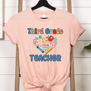3rd Grade Teacher Team Heart Back To School Teacher Tshirt 3rd Grade Teacher Team Heart Back To School Teacher Tshirt