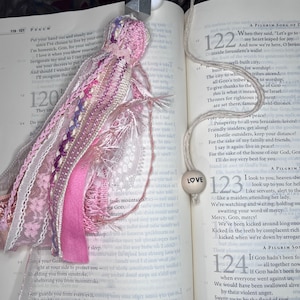 Custom Bible Tassel Bookmark, Bible Tassle,Custom Tassel Bookmark, Bible Bookmark, Lace Bookmark, Book Lover Gift, Custom Name Tassel