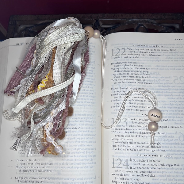 Custom Bible Tassel Bookmark, Bible Tassle,Custom Tassel Bookmark, Bible Bookmark, Lace Bookmark, Book Lover Gift, Christian Tassel