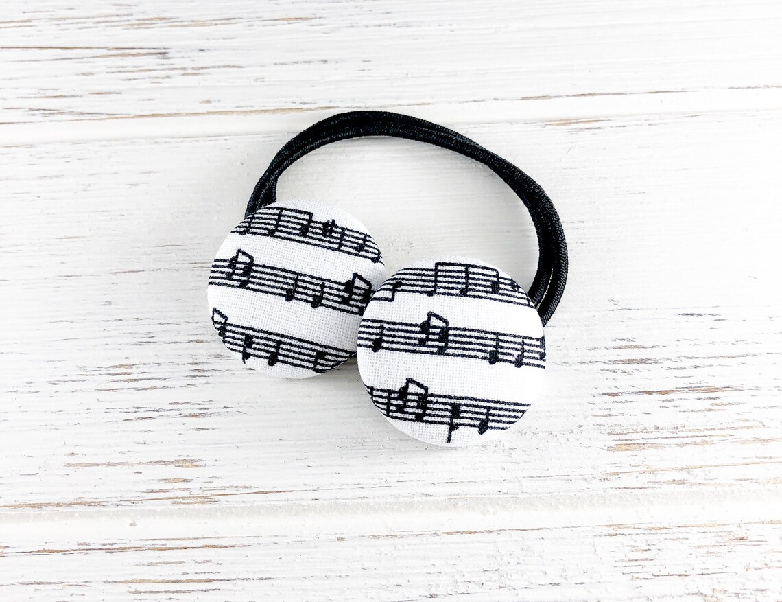 Musical Notes Hair Ties Music Hair Clip Music Teacher Gift Etsy