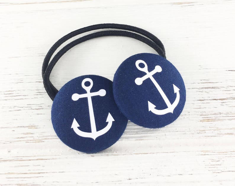 Anchor Hair Ties Anchor Hair Accessory Elastic Ponytail Etsy