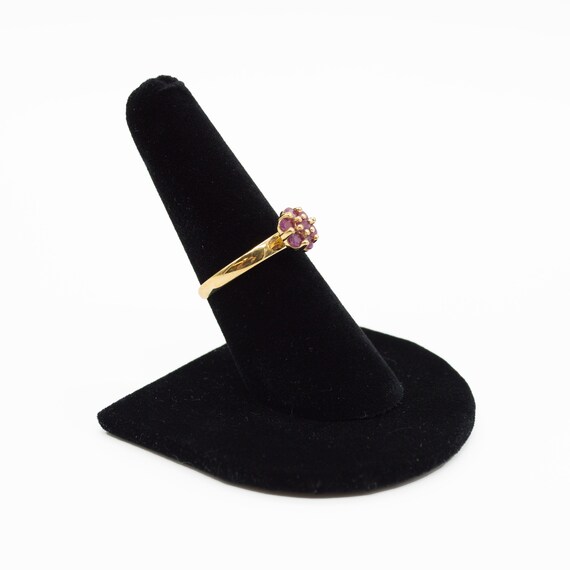 Ruby Flower Lady's Ring - image 2