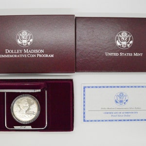1999 Dolley Madison Commemorative Coin
