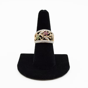 Beautiful Ruby, Emerald, and Sapphire Lady&#39;s Ring