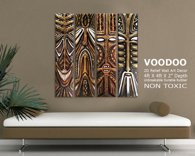 3d Tribal Wall Art Native Sculpture Hanging Image 0