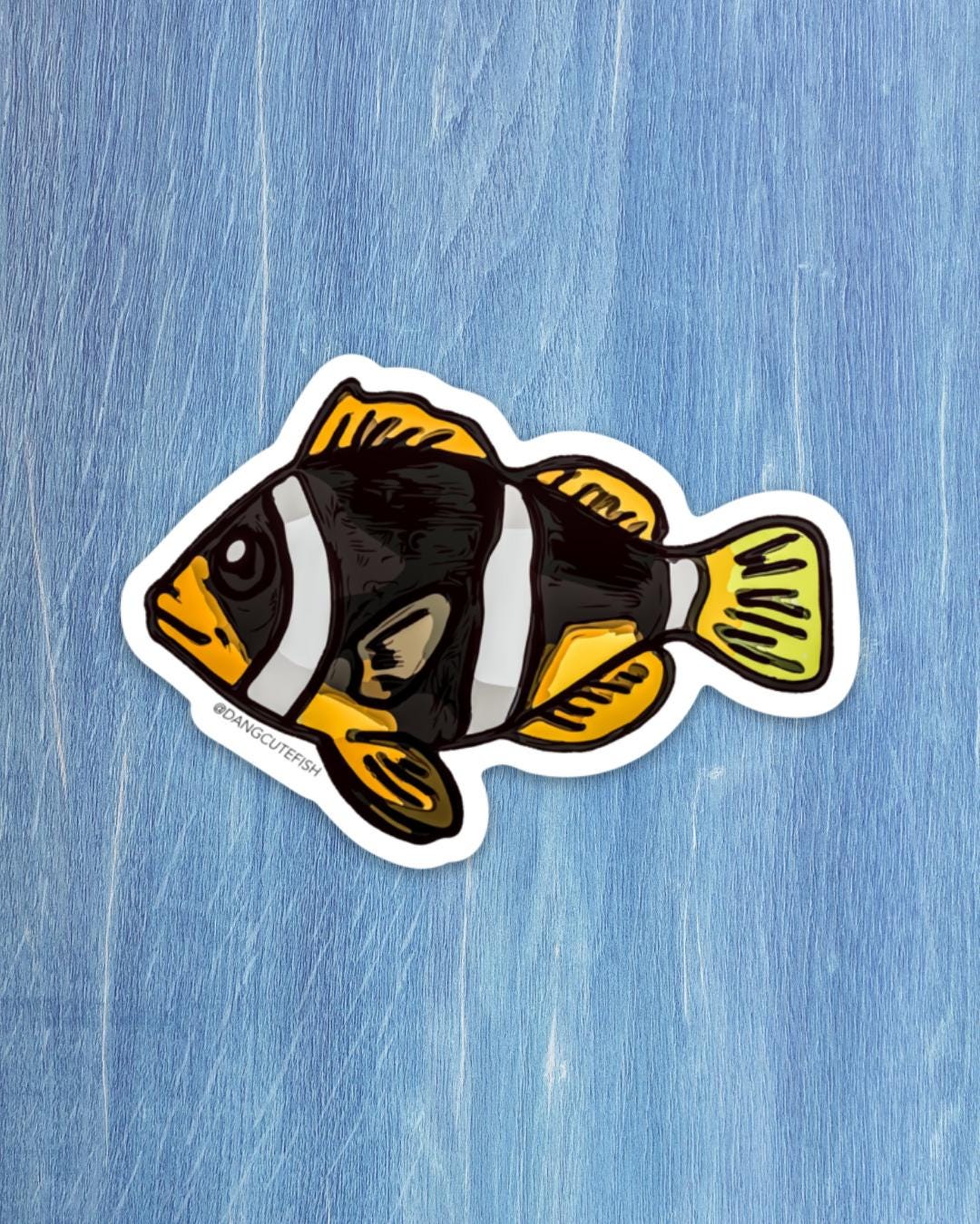 Clarkii Clownfish Sticker, Clark’s Anemonefish Sticker, Anemonefish ...