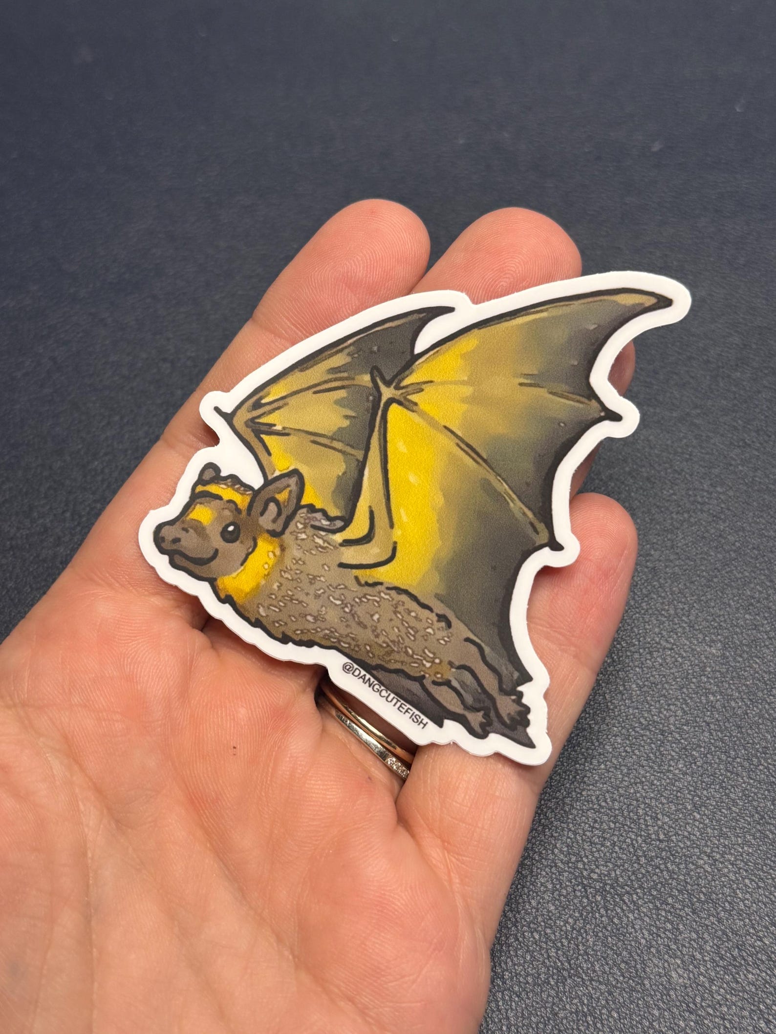 Stickerss Bat Hoary Bat Sticker - Dang Cute Bats, Bat Sticker, Bat Lover Gift, Bat ...