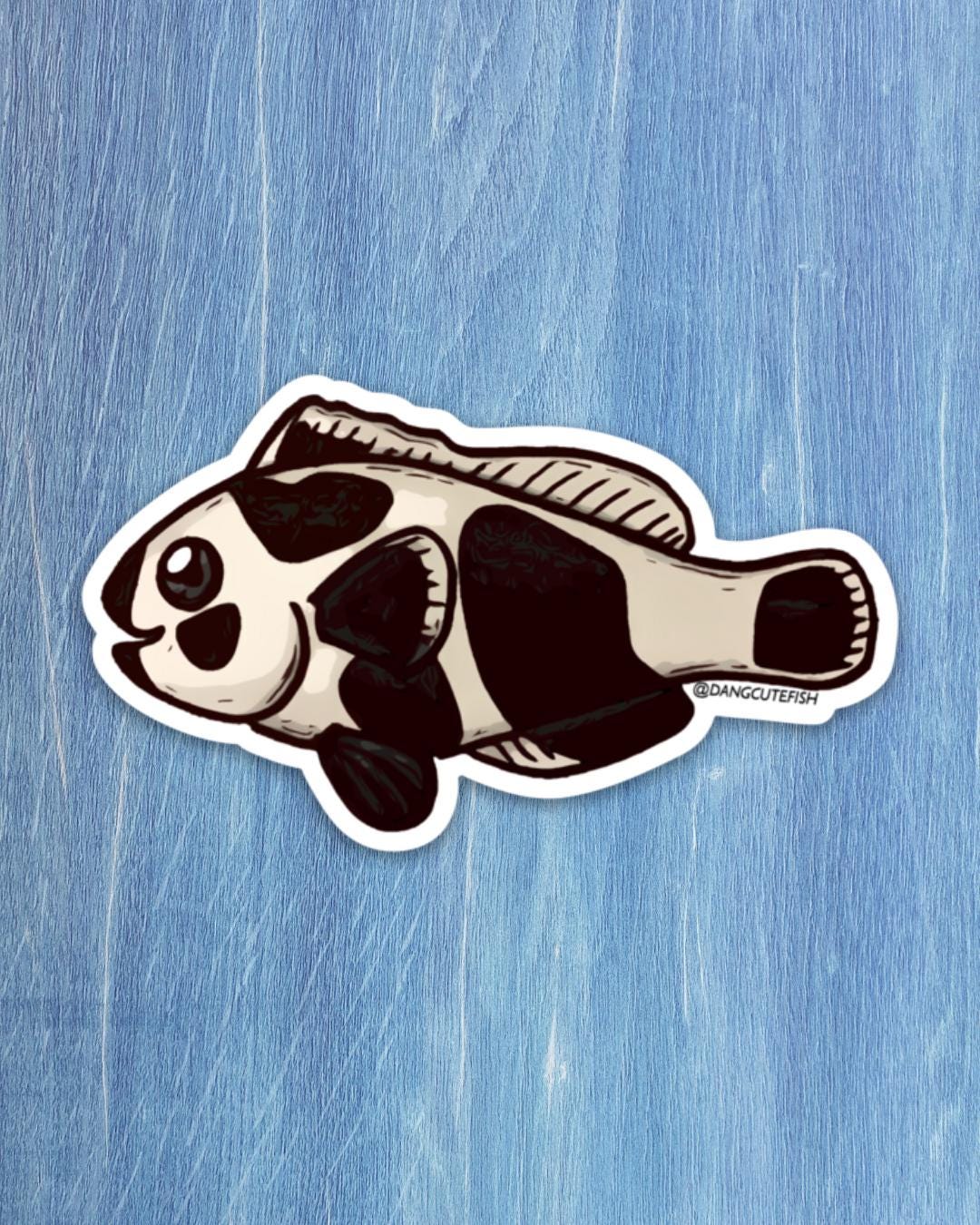 Black Storm Clownfish Sticker, Ocellaris Sticker, Anemonefish Sticker ...