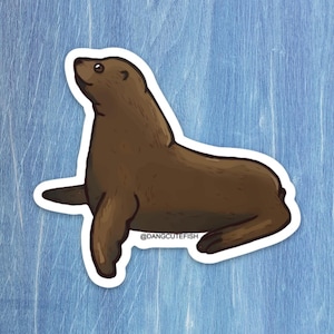 Steller Sea Lion sticker, pinniped Gift, Marine Mammal Sticker