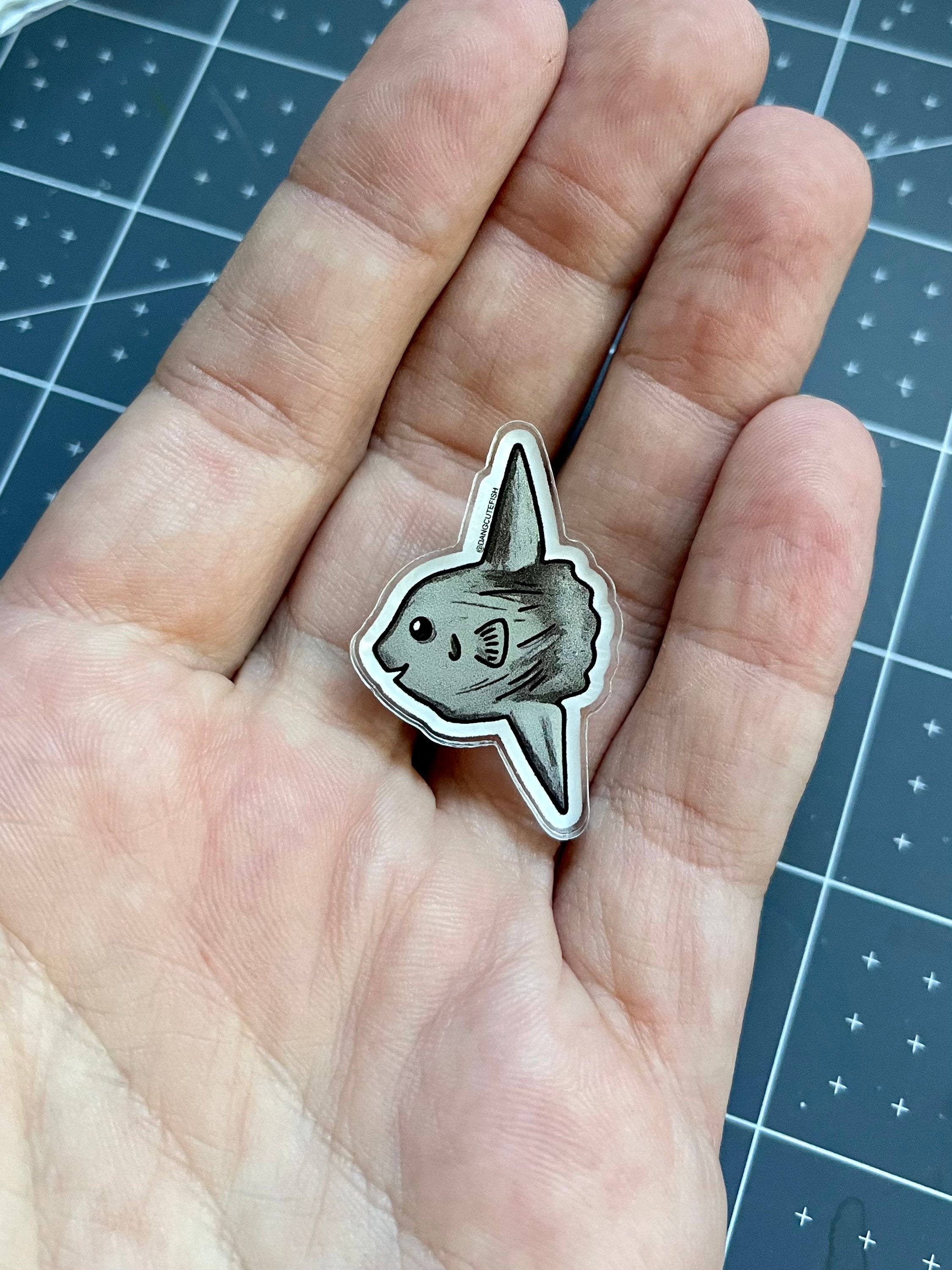 Sunfish Rudder Pin Mola Mola Pin - Reef Pin, Aquarist Gift, Ocean Sunfish Gift, Aquarist ...