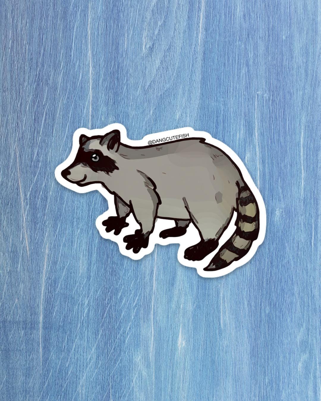 Sticker Racoon Raccoon Sticker, Gift, Mammal Sticker, Zookeeper, North America, Small ...