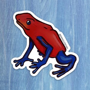 Dart Frog Sticker - gift, aquarist, herpetologist, Amphibian, Reptile Keeper, Herp, Dendrobates