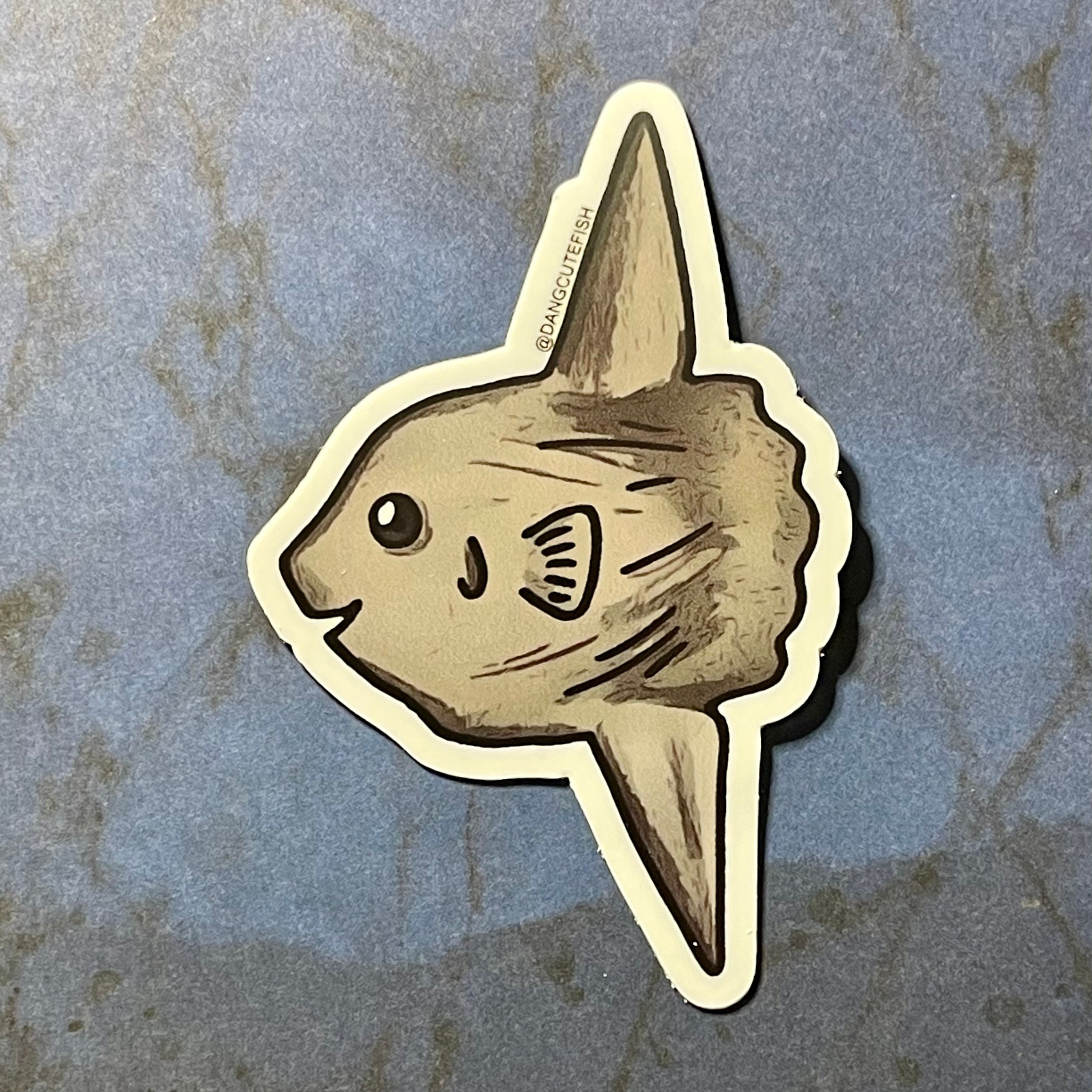 Matte coated vinyl stickers 1 Ocean Sunfish Sticker Mola Etsy 日本