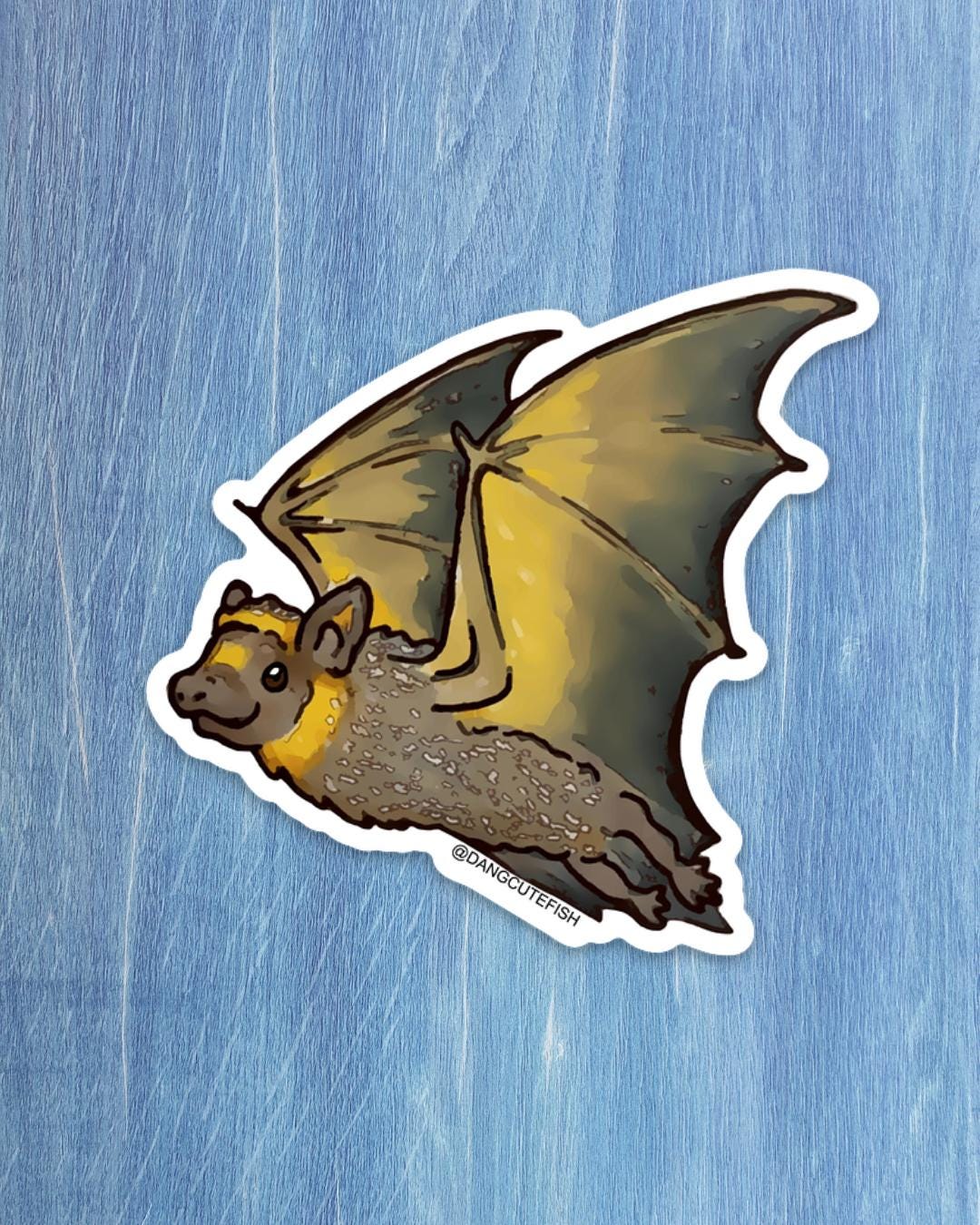 Stickerss Bat Hoary Bat Sticker - Dang Cute Bats, Bat Sticker, Bat Lover Gift, Bat ...