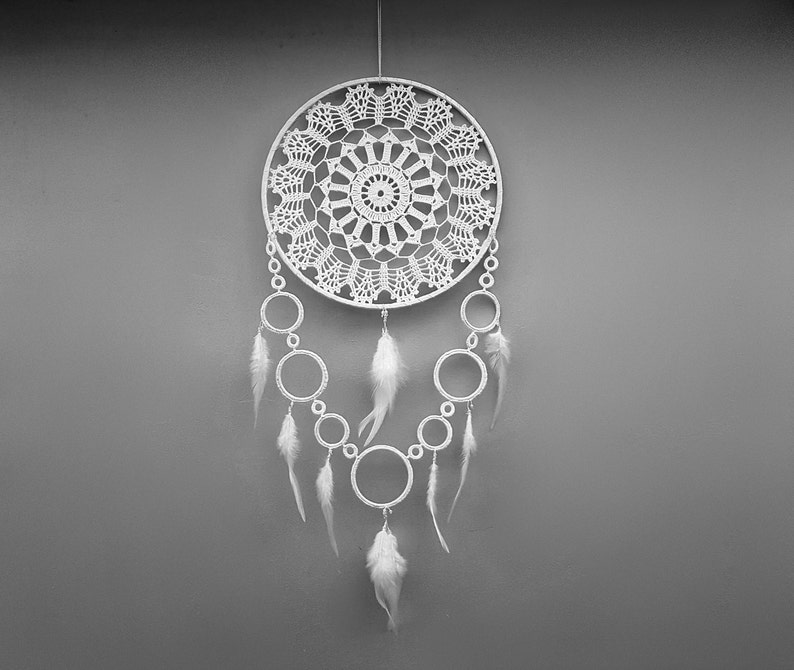 Extra Large Pure White Dream Catcher Wedding Boho Etsy