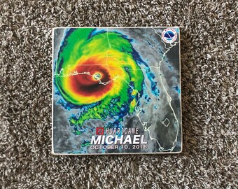 Hurricane Michael sign - Photo on Wood