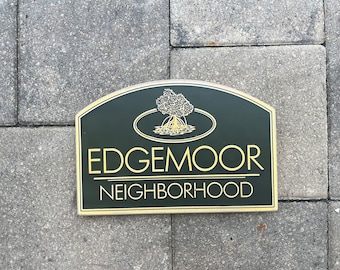 Edgemoor Sign - Photo on Wood