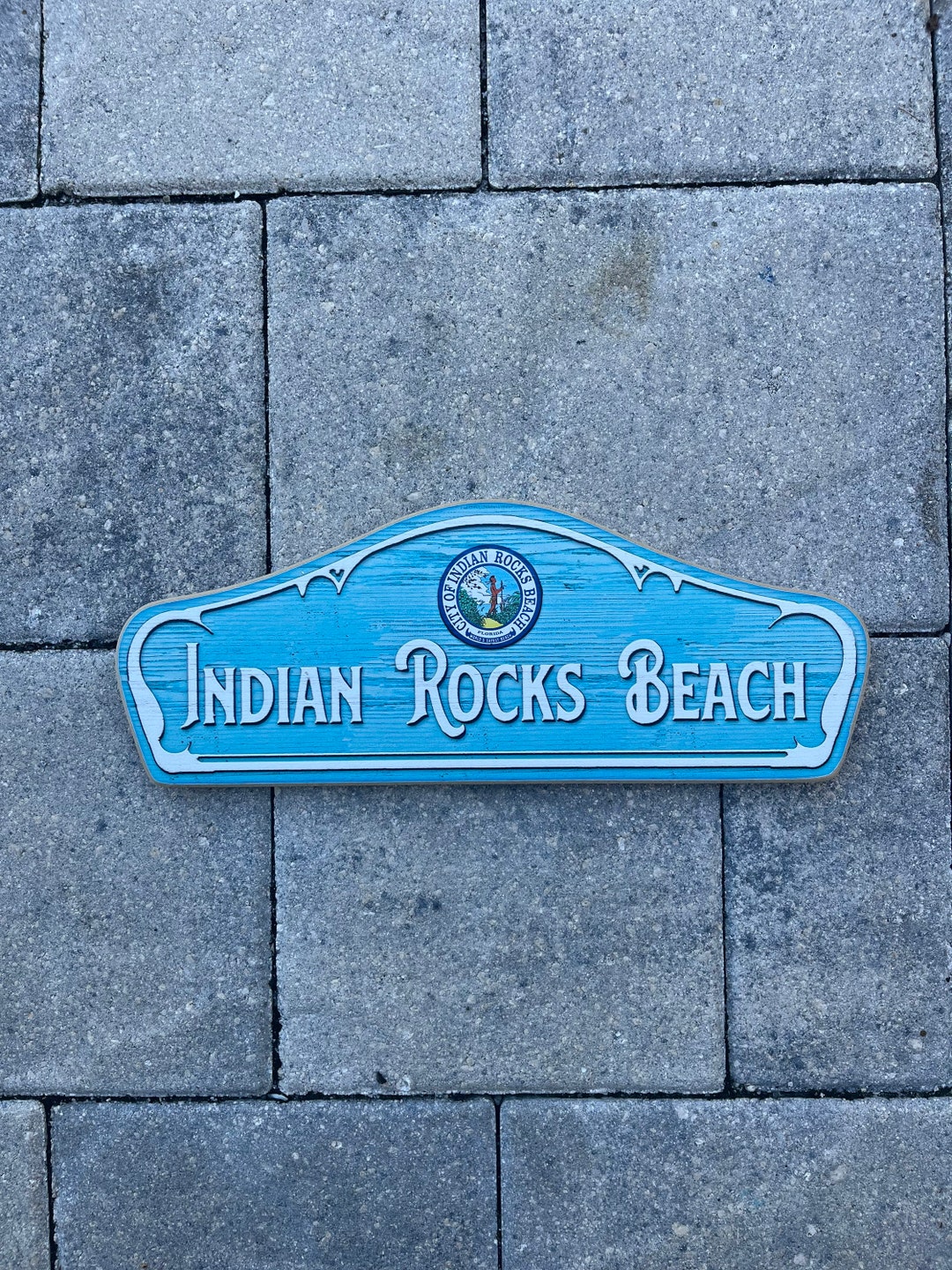 Indian Rocks Beach Sign - Photo on Wood - Etsy