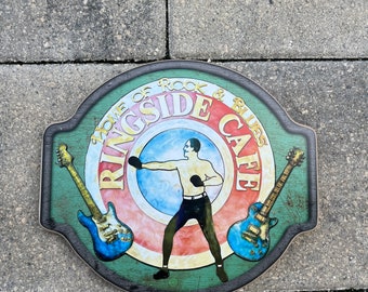 Ringside Cafe Sign - Photo on Wood