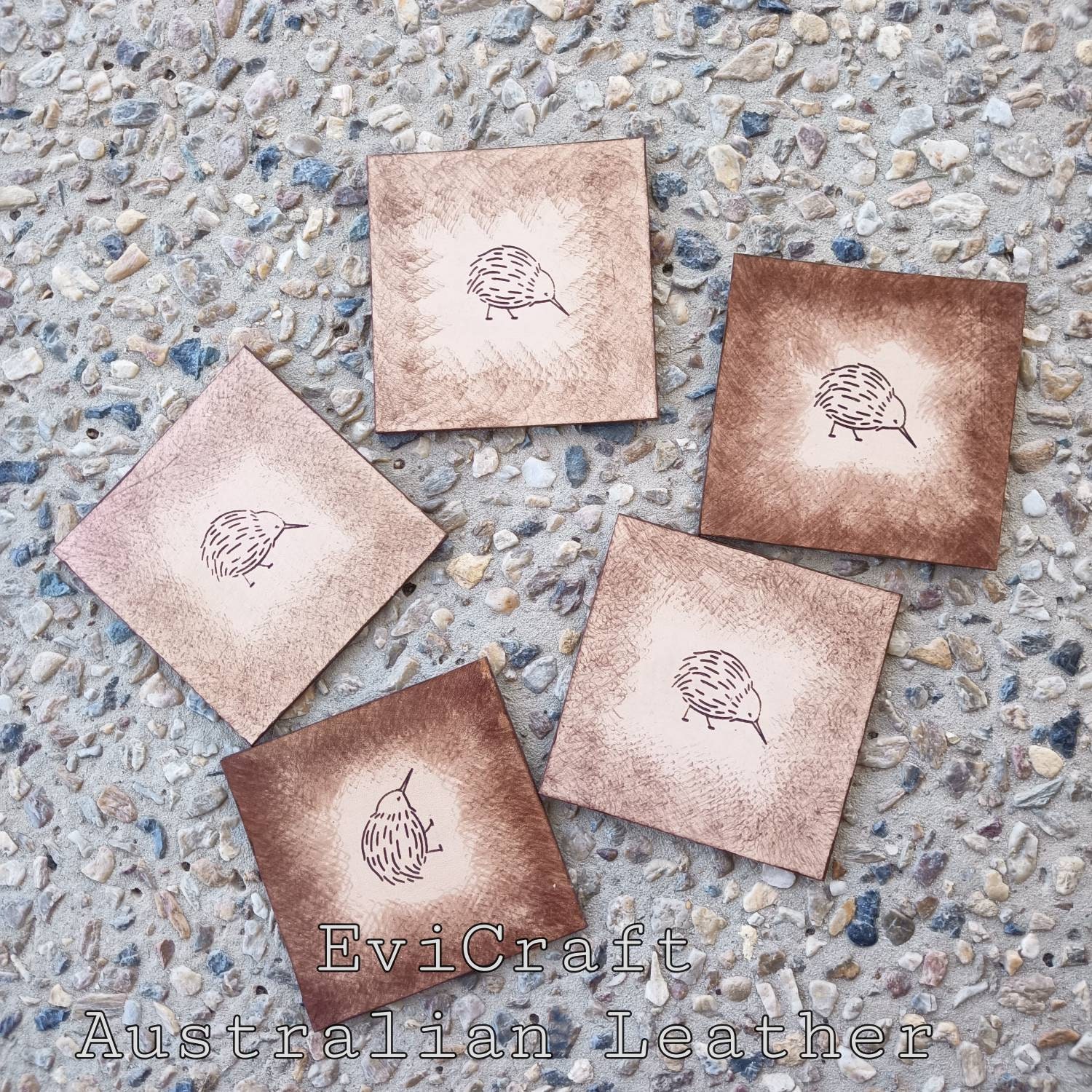 Kiwi Coasters - Etsy