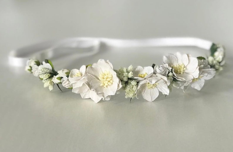 Spring Crush Crown, Flower Crown, Festival Crown, Flower headband, flower wreath, flower girl hair, Bridesmaid Flowers, Bridal wreath, Roses image 5