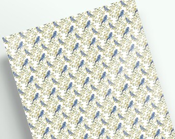 A4-Scrapbook-Papier, dekorativer Karton mit Vogelmuster