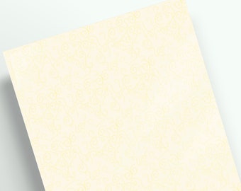 Gelbes gemustertes Scrapbook-Papier, A4-Dekorkarton