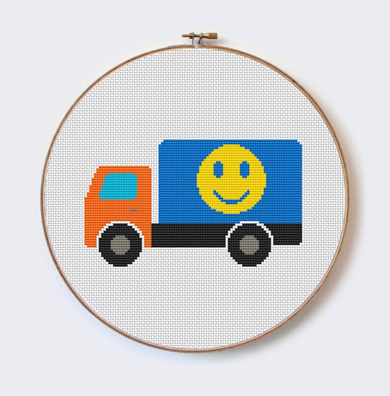Truck Modern Cross Stitch Pattern 34 Discount CODE Etsy Denmark