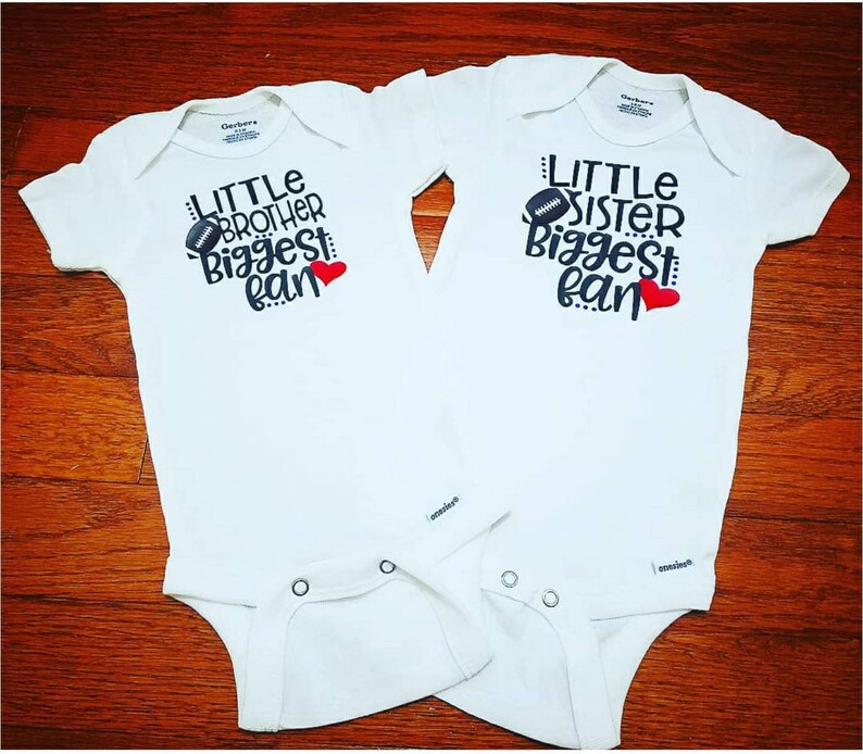 Download Little Sister OR Brother Biggest Fan Football Team Onesie ...