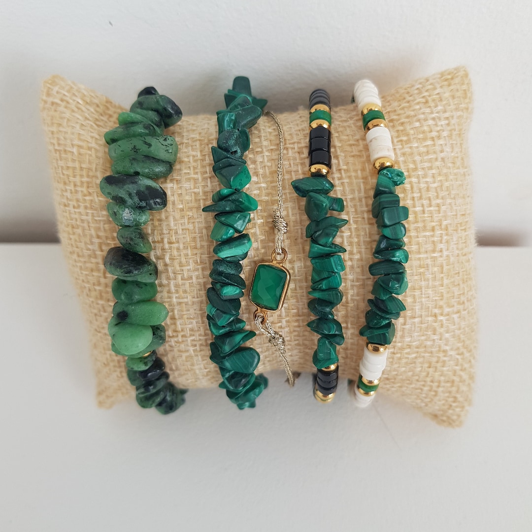 Semiprecious Stone Bracelets Etsy