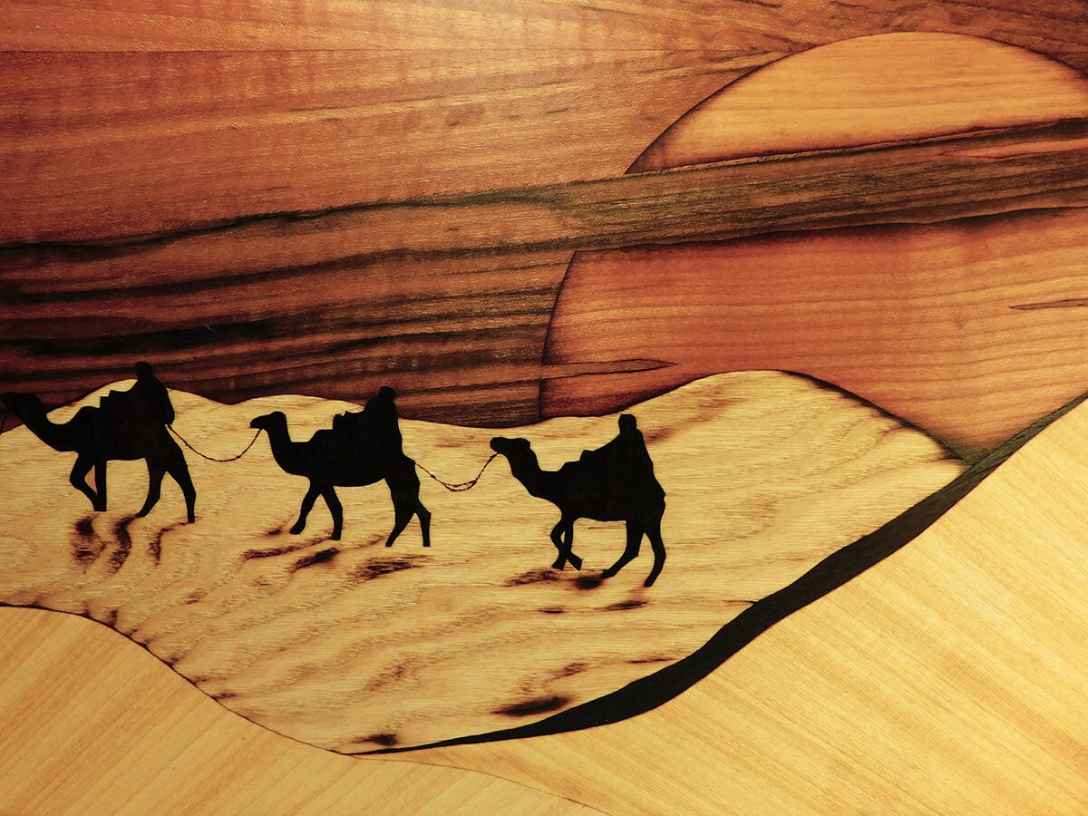 Origianl Desert Landscape From Wood Art Etsy