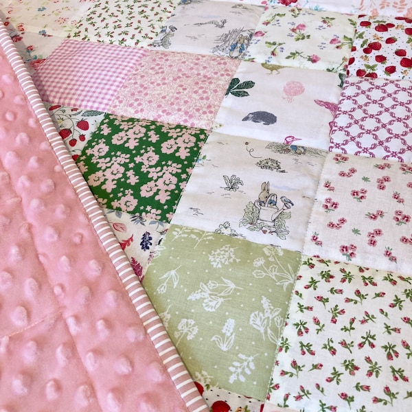 Handmade patchwork baby quilt Handmade by Mum&me