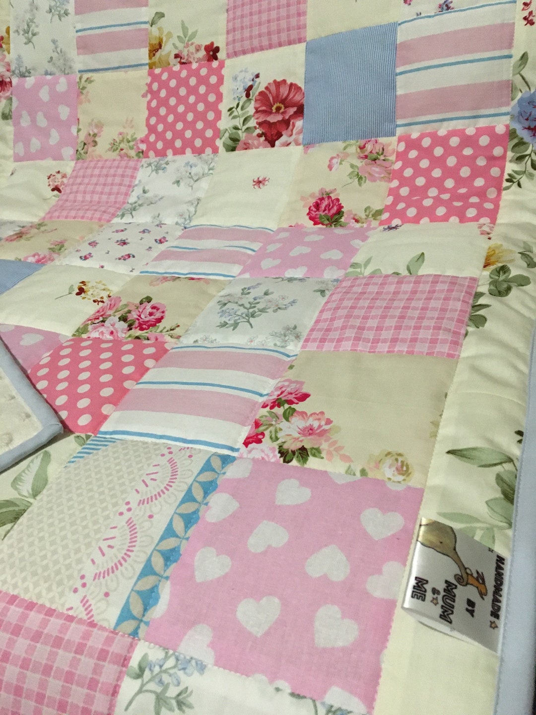 Handmade Patchwork Baby Quilt Handmade by Mum&me Etsy