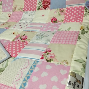 Handmade patchwork baby quilt Handmade by Mum&me