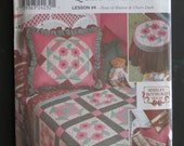Craft Sewing Pattern Quilt Blocks, Rose of Sharon Churn Dash Simplicity 9312 One Size Uncut